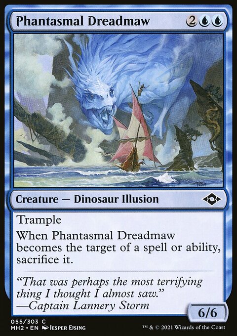 Phantasmal Dreadmaw, Modern Horizons 2 #55, Magic: The Gathering card