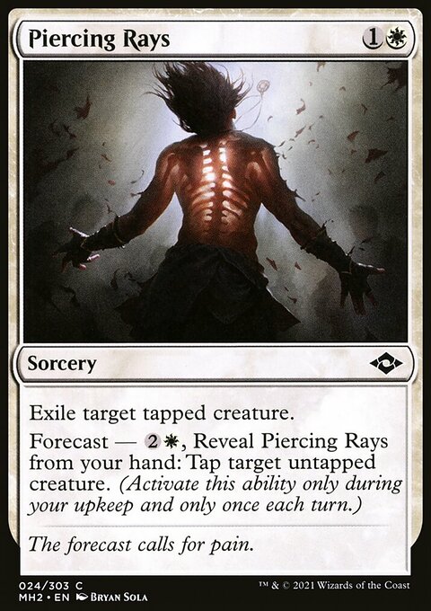 Piercing Rays, Modern Horizons 2 #24, Magic: The Gathering card