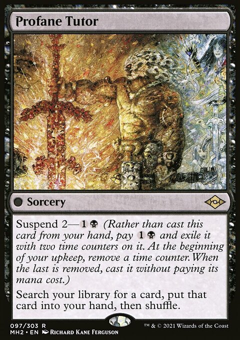 Profane Tutor, Modern Horizons 2 #97, Magic: The Gathering card