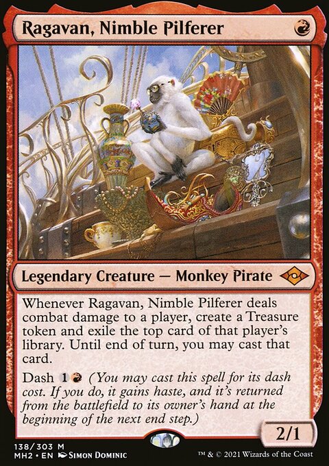 Ragavan, Nimble Pilferer, Modern Horizons 2 #138, Magic: The Gathering card