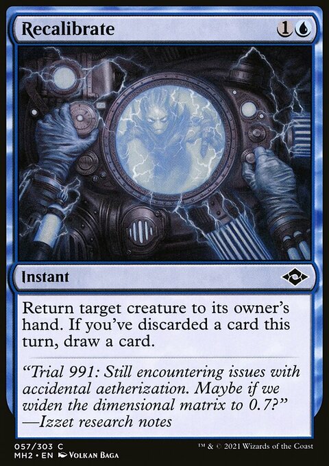 Recalibrate, Modern Horizons 2 #57, Magic: The Gathering card