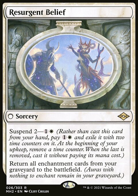 Resurgent Belief, Modern Horizons 2 #26, Magic: The Gathering card