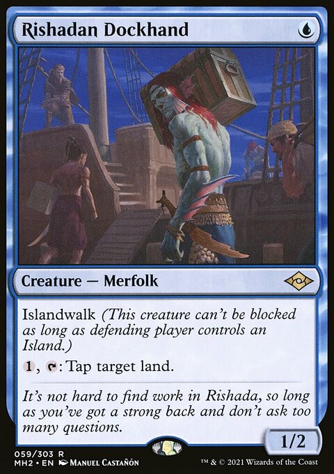 Rishadan Dockhand, Modern Horizons 2 #59, Magic: The Gathering card
