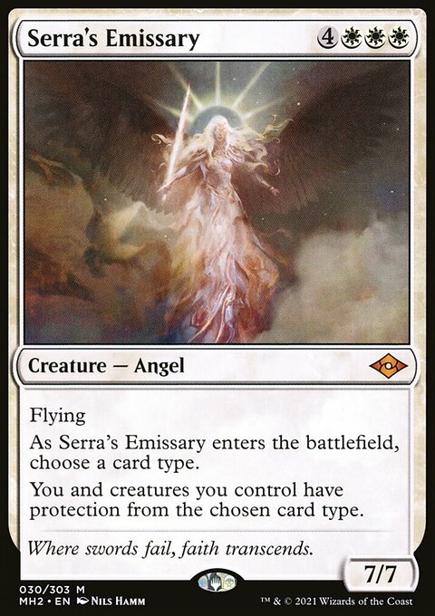 Serra's Emissary, Modern Horizons 2 #30, Magic: The Gathering card