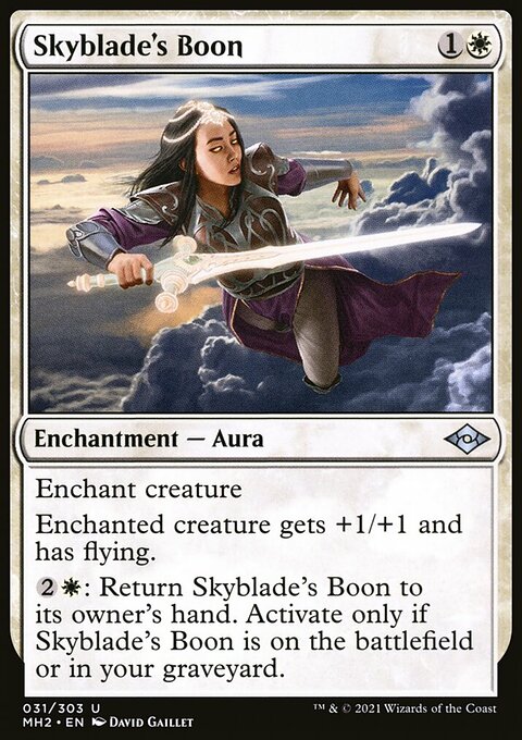 Skyblade's Boon, Modern Horizons 2 #31, Magic: The Gathering card