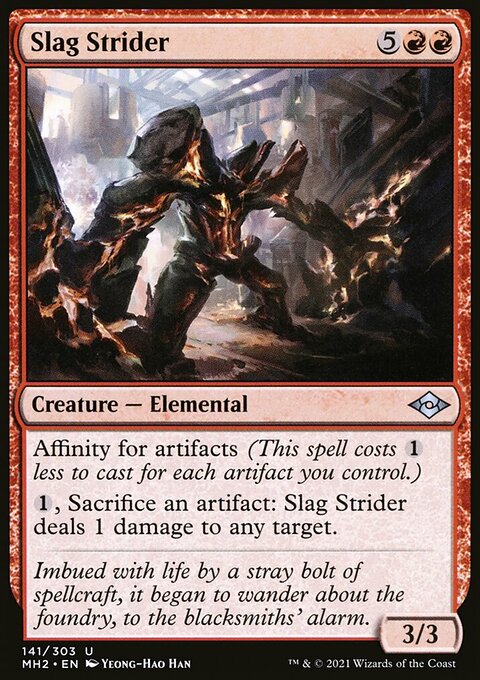 Slag Strider, Modern Horizons 2 #141, Magic: The Gathering card