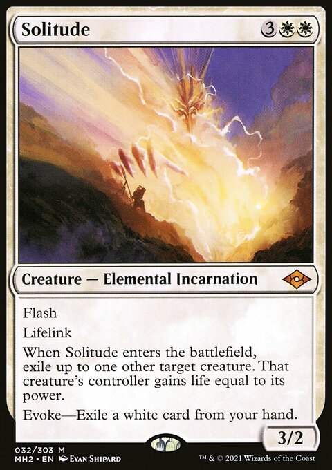 Solitude, Modern Horizons 2 #32, Magic: The Gathering card