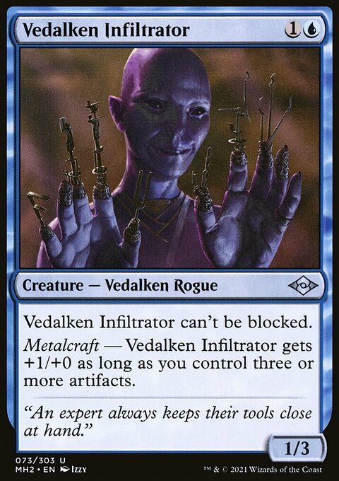 Vedalken Infiltrator, Modern Horizons 2 #73, Magic: The Gathering card