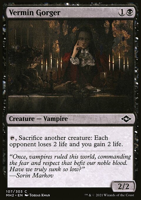 Vermin Gorger, Modern Horizons 2 #107, Magic: The Gathering card
