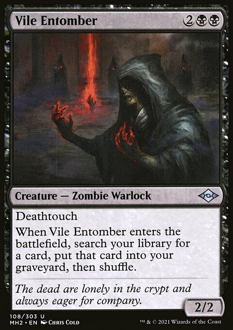 Vile Entomber, Modern Horizons 2 #108, Magic: The Gathering card