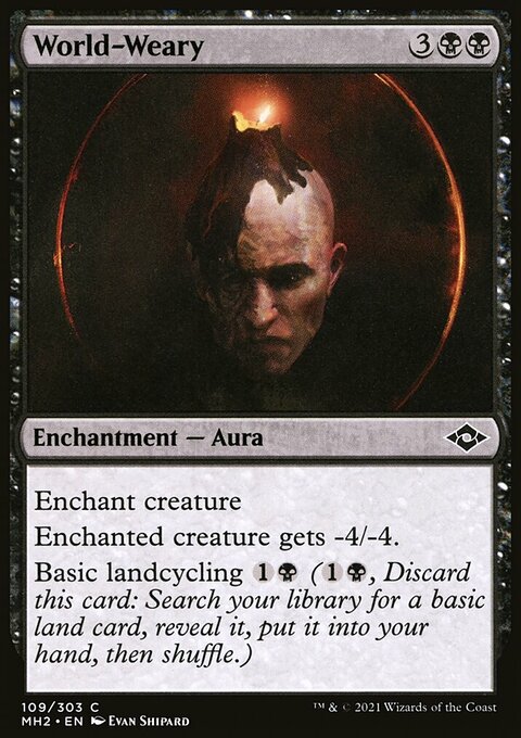 World-Weary, Modern Horizons 2 #109, Magic: The Gathering card