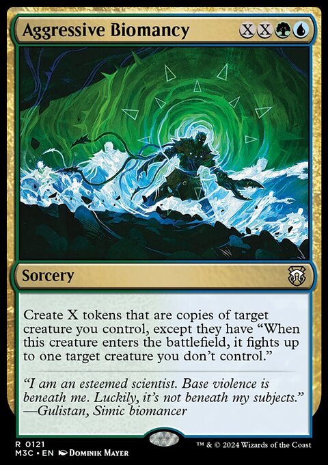 Aggressive Biomancy, Modern Horizons 3 Commander #121, Magic: The Gathering card