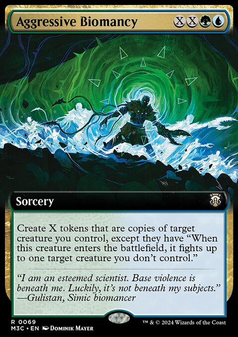 Aggressive Biomancy, Modern Horizons 3 Commander #69, Magic: The Gathering card