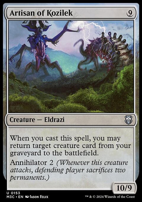 Artisan of Kozilek, Modern Horizons 3 Commander #153, Magic: The Gathering card