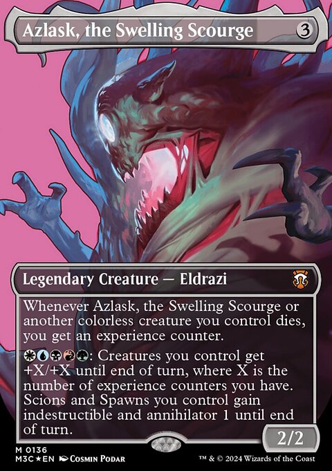 Azlask, the Swelling Scourge, Modern Horizons 3 Commander #136, Magic: The Gathering card