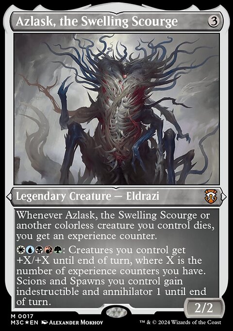 Azlask, the Swelling Scourge, Modern Horizons 3 Commander #17, Magic: The Gathering card