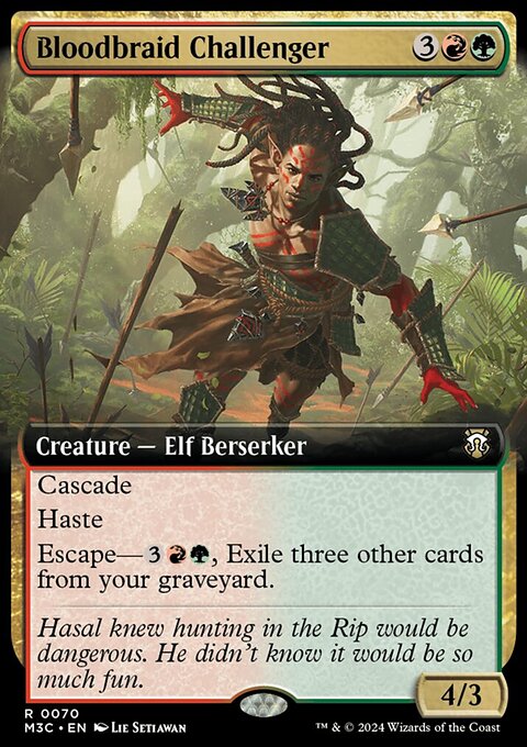 Bloodbraid Challenger, Modern Horizons 3 Commander #70, Magic: The Gathering card