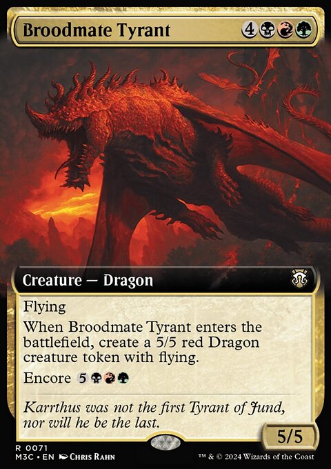 Broodmate Tyrant, Modern Horizons 3 Commander #71, Magic: The Gathering card