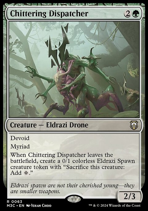 Chittering Dispatcher, Modern Horizons 3 Commander #63, Magic: The Gathering card