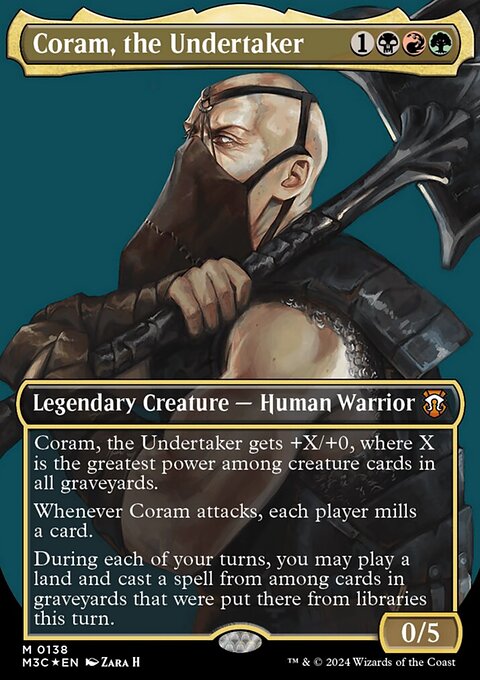 Coram, the Undertaker, Modern Horizons 3 Commander #138, Magic: The Gathering card