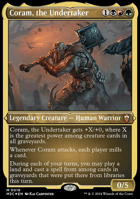 Coram, the Undertaker, Modern Horizons 3 Commander #19, Magic: The Gathering card