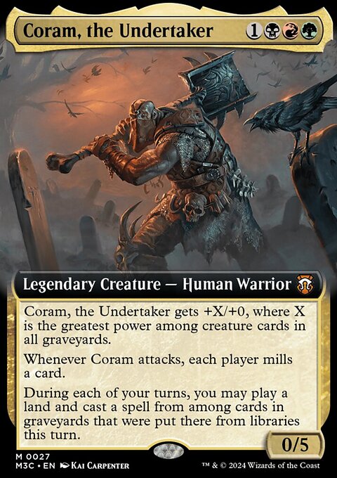 Coram, the Undertaker, Modern Horizons 3 Commander #27, Magic: The Gathering card