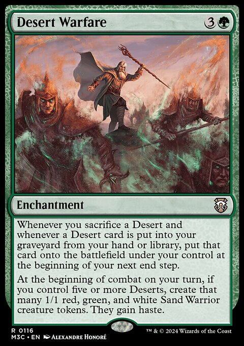 Desert Warfare, Modern Horizons 3 Commander #116, Magic: The Gathering card