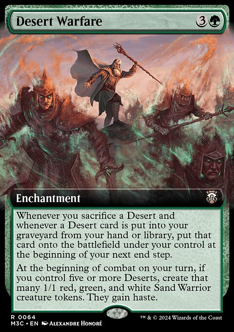 Desert Warfare, Modern Horizons 3 Commander #64, Magic: The Gathering card