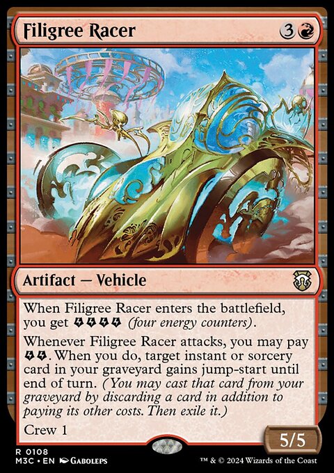 Filigree Racer, Modern Horizons 3 Commander #108, Magic: The Gathering card