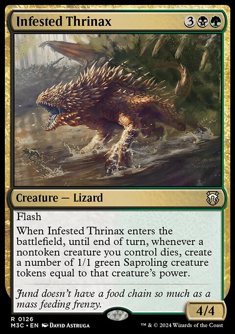 Infested Thrinax, Modern Horizons 3 Commander #126, Magic: The Gathering card