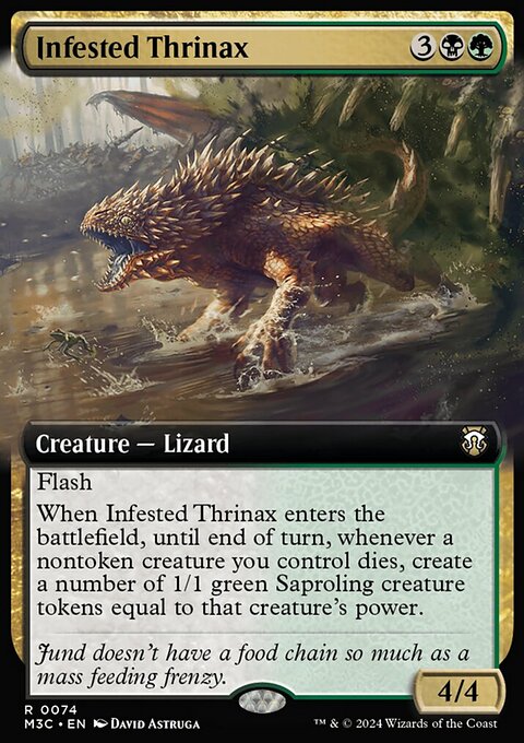 Infested Thrinax, Modern Horizons 3 Commander #74, Magic: The Gathering card