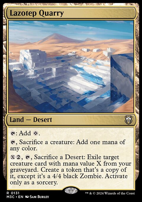 Lazotep Quarry, Modern Horizons 3 Commander #131, Magic: The Gathering card