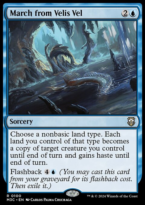 March from Velis Vel, Modern Horizons 3 Commander #100, Magic: The Gathering card