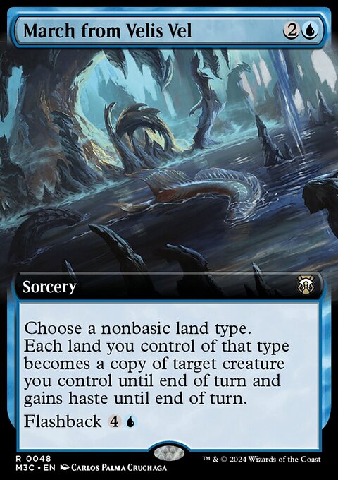 March from Velis Vel, Modern Horizons 3 Commander #48, Magic: The Gathering card