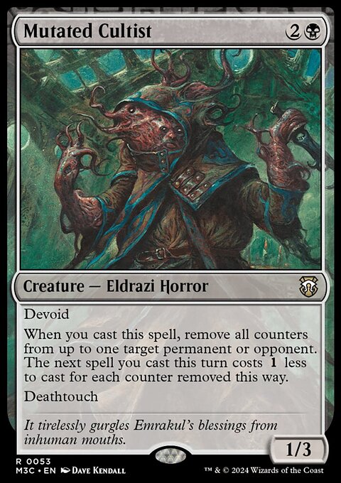 Mutated Cultist, Modern Horizons 3 Commander #53, Magic: The Gathering card