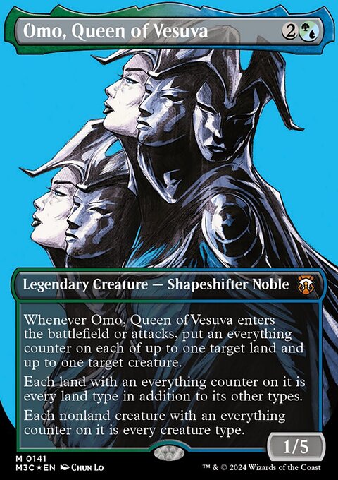 Omo, Queen of Vesuva, Modern Horizons 3 Commander #141, Magic: The Gathering card