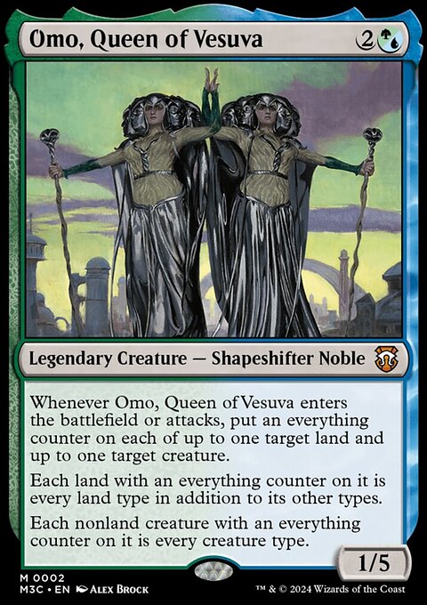 Omo, Queen of Vesuva, Modern Horizons 3 Commander #2, Magic: The Gathering card
