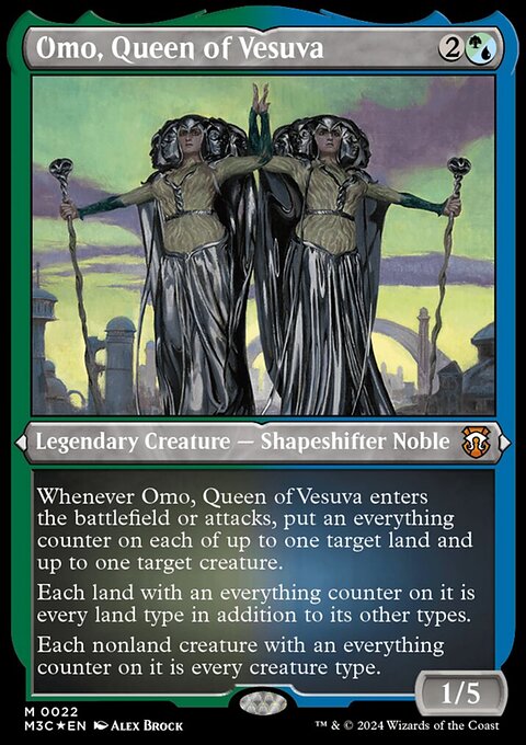 Omo, Queen of Vesuva, Modern Horizons 3 Commander #22, Magic: The Gathering card