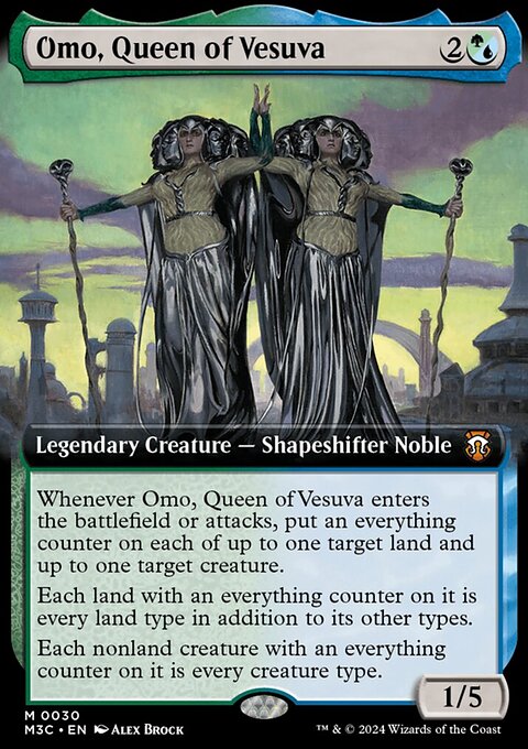 Omo, Queen of Vesuva, Modern Horizons 3 Commander #30, Magic: The Gathering card