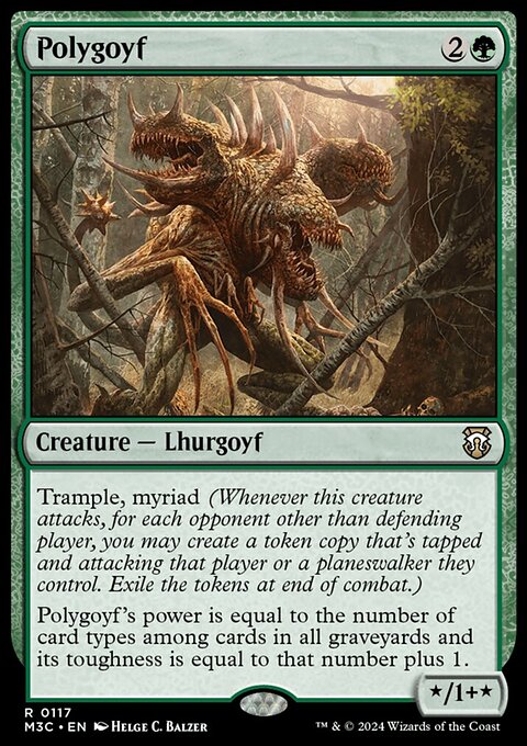 Polygoyf, Modern Horizons 3 Commander #117, Magic: The Gathering card