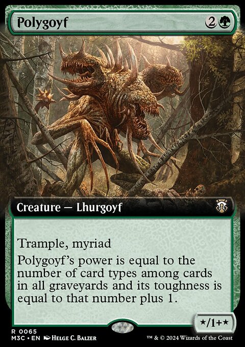 Polygoyf, Modern Horizons 3 Commander #65, Magic: The Gathering card