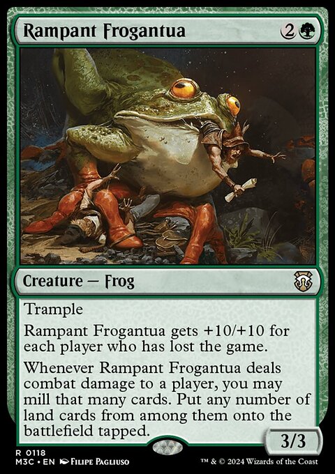 Rampant Frogantua, Modern Horizons 3 Commander #118, Magic: The Gathering card