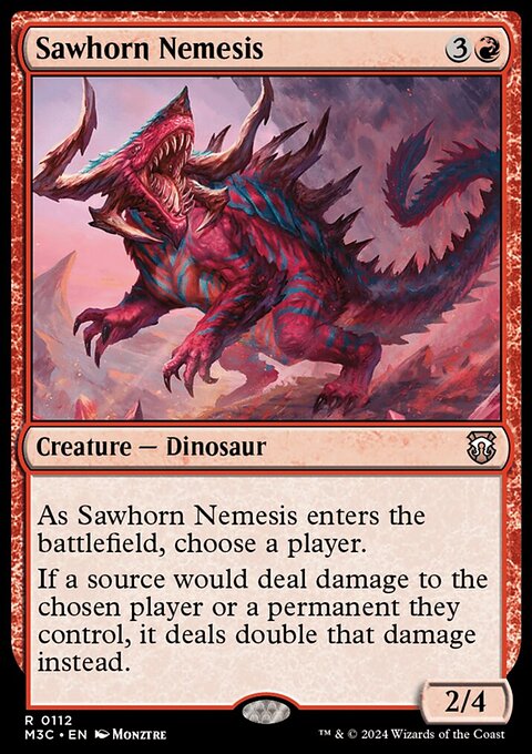 Sawhorn Nemesis, Modern Horizons 3 Commander #112, Magic: The Gathering card