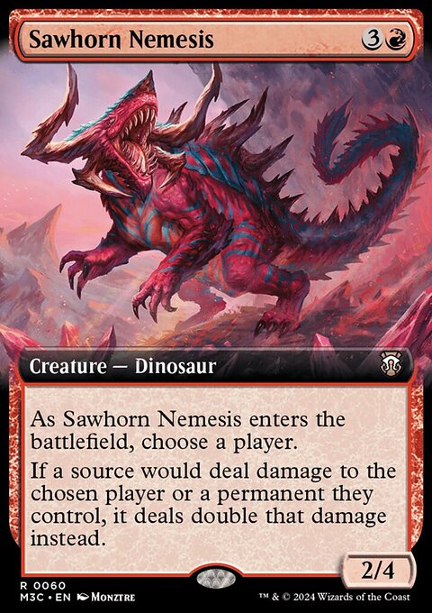 Sawhorn Nemesis, Modern Horizons 3 Commander #60, Magic: The Gathering card