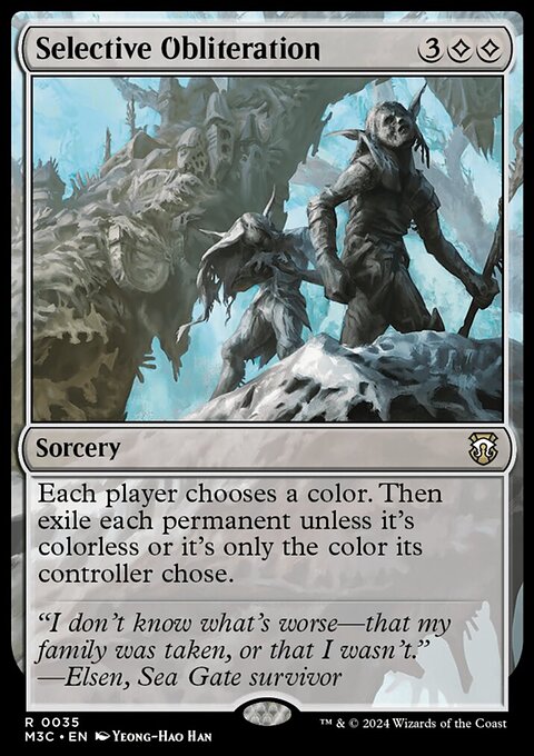 Selective Obliteration, Modern Horizons 3 Commander #35, Magic: The Gathering card