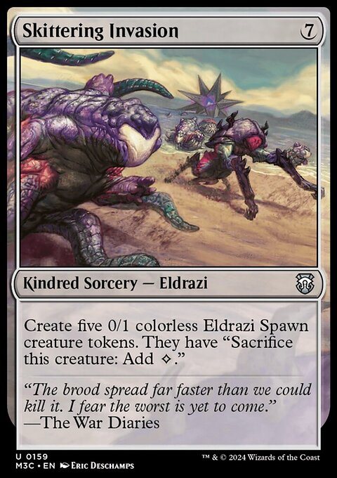 Skittering Invasion, Modern Horizons 3 Commander #159, Magic: The Gathering card