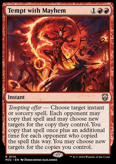 Tempt with Mayhem, Modern Horizons 3 Commander #114, Magic: The Gathering card
