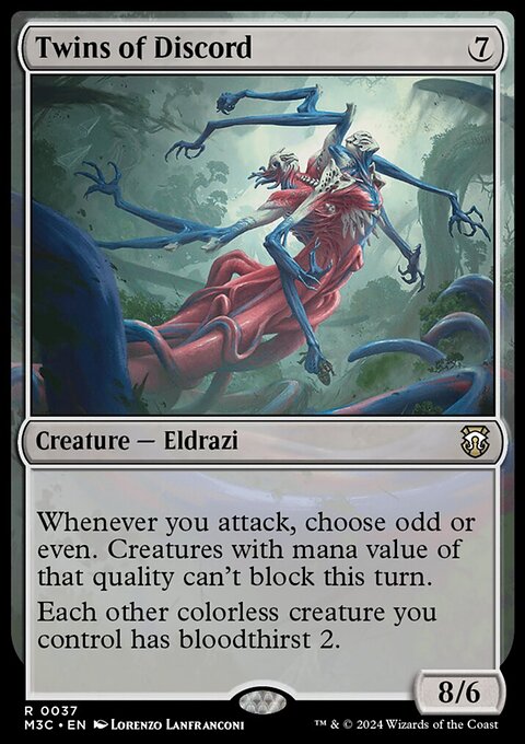 Twins of Discord, Modern Horizons 3 Commander #37, Magic: The Gathering card