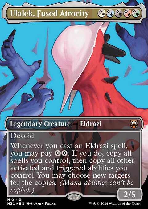 Ulalek, Fused Atrocity, Modern Horizons 3 Commander #143, Magic: The Gathering card