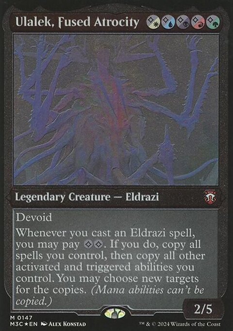 Ulalek, Fused Atrocity, Modern Horizons 3 Commander #147, Magic: The Gathering card
